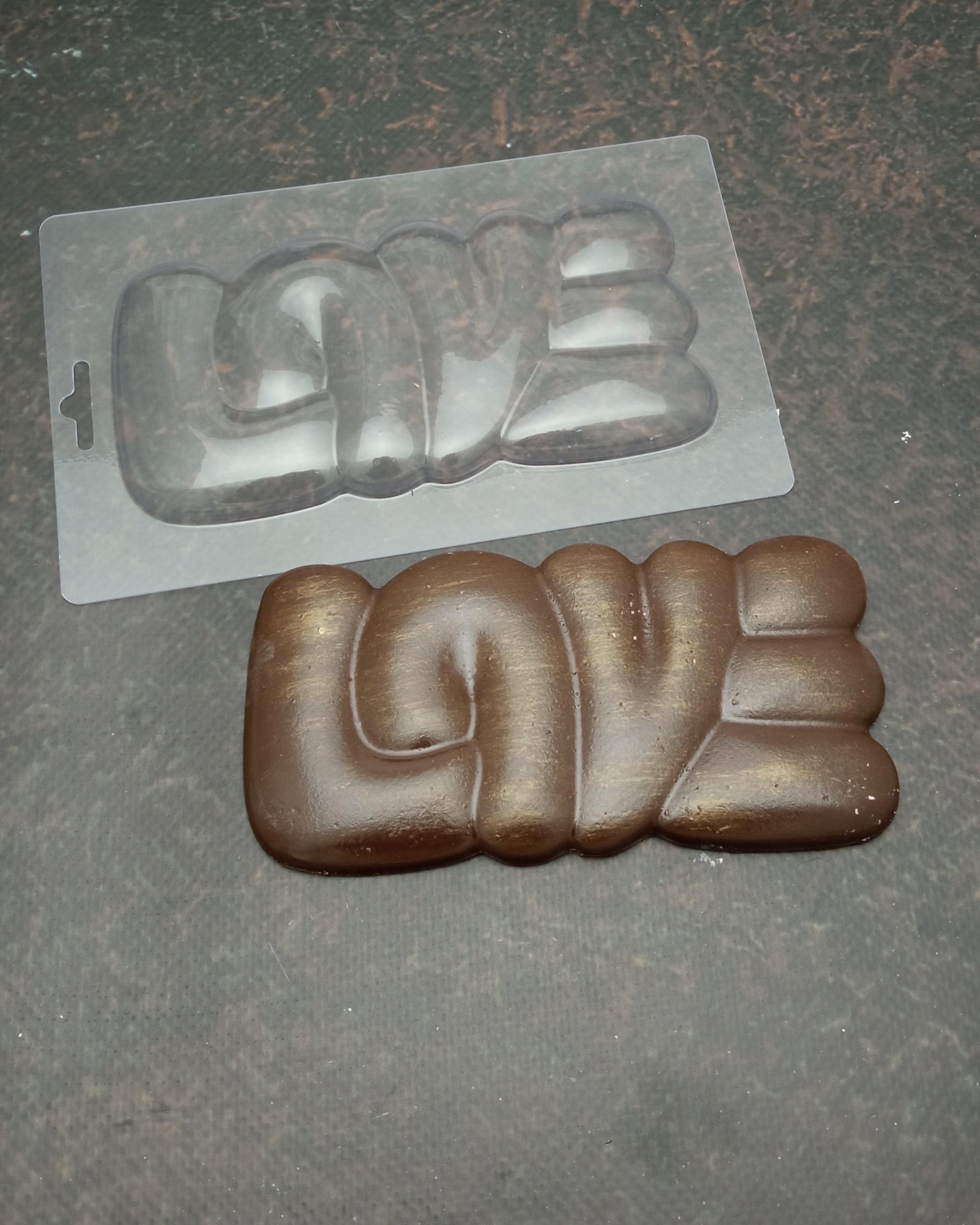 Форма пластиковая E-0134 Большая надпись LOVE (13431)