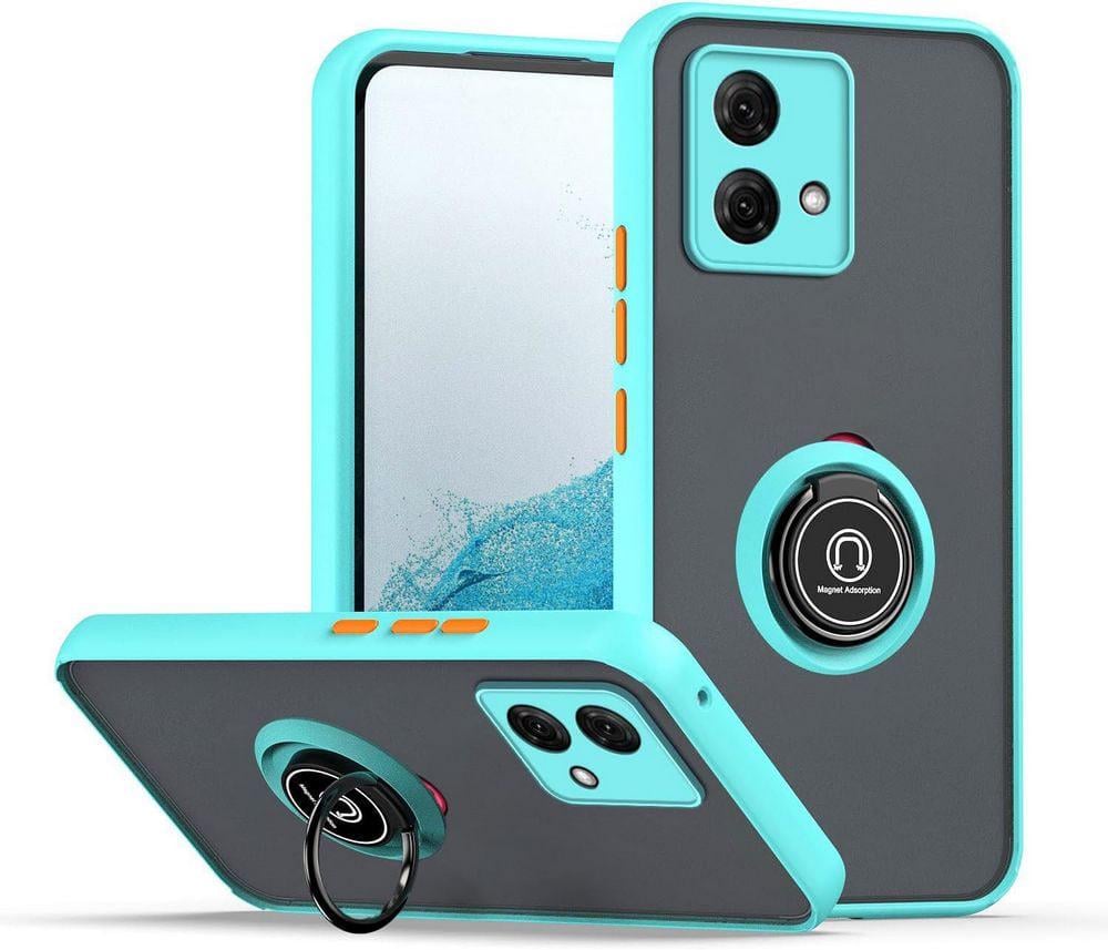 Защитный чехол MatteLuxe Motorola G84 (с кольцом) Light Blue (38253-0B)