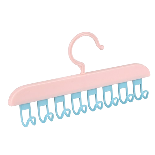 Вешалка настенная с крючками Stenson WHW10773-8 пластиковая 8 крючков 28x14 см Розовый Вешалка настенная с крючками Stenson WHW10773-8 пластиковая 8 крючков 28x14 см Розовый