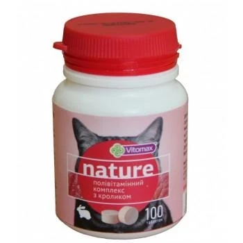Комплекс полівітамінний Vitomax Nature для котів з кроликом 100 шт. (1872614449)