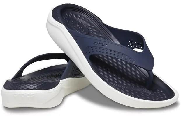 В'єтнамки чоловічі Crocs LiteRide Flip Navy Blue р. 48/49 Синій (26963)
