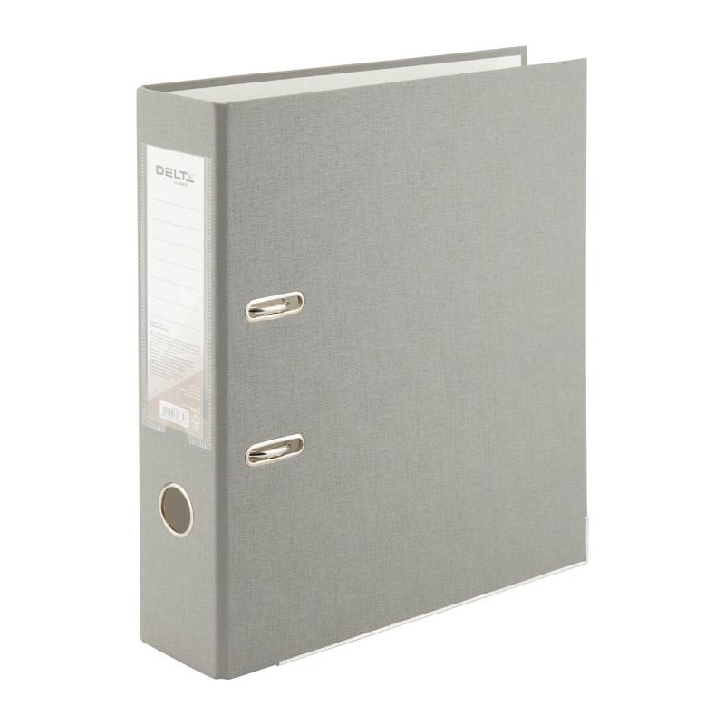 Папка-реєстратор Axent Delta двостороння А4 поліпропілен 75 мм розібрана Сірий (D1714-03P)