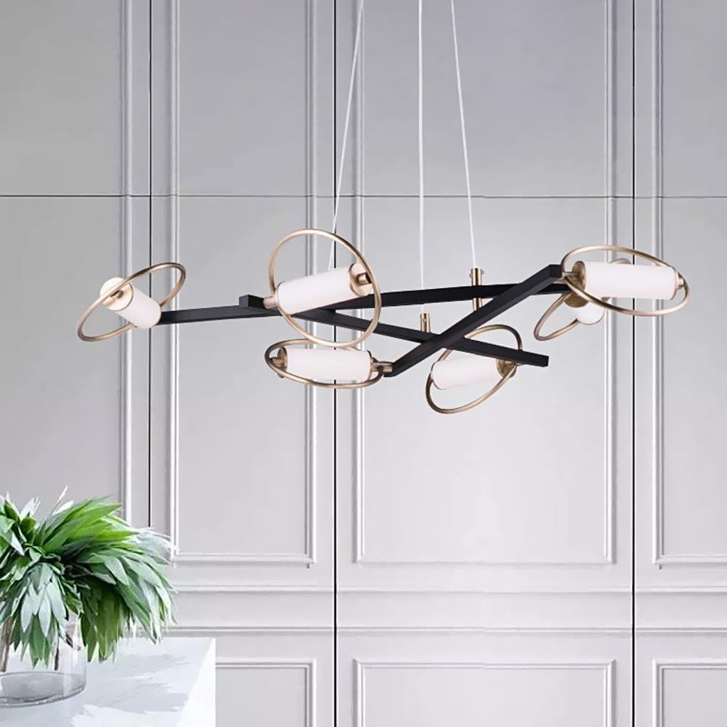 Люстра Led Aura D80 6p Black (037066)