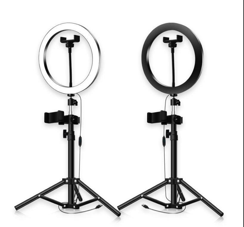 Кольцевая лампа Yingnuost со штативом Черный (10416978) - фото 4 Кольцевая лампа Yingnuost со штативом Черный (10416978) - фото 4