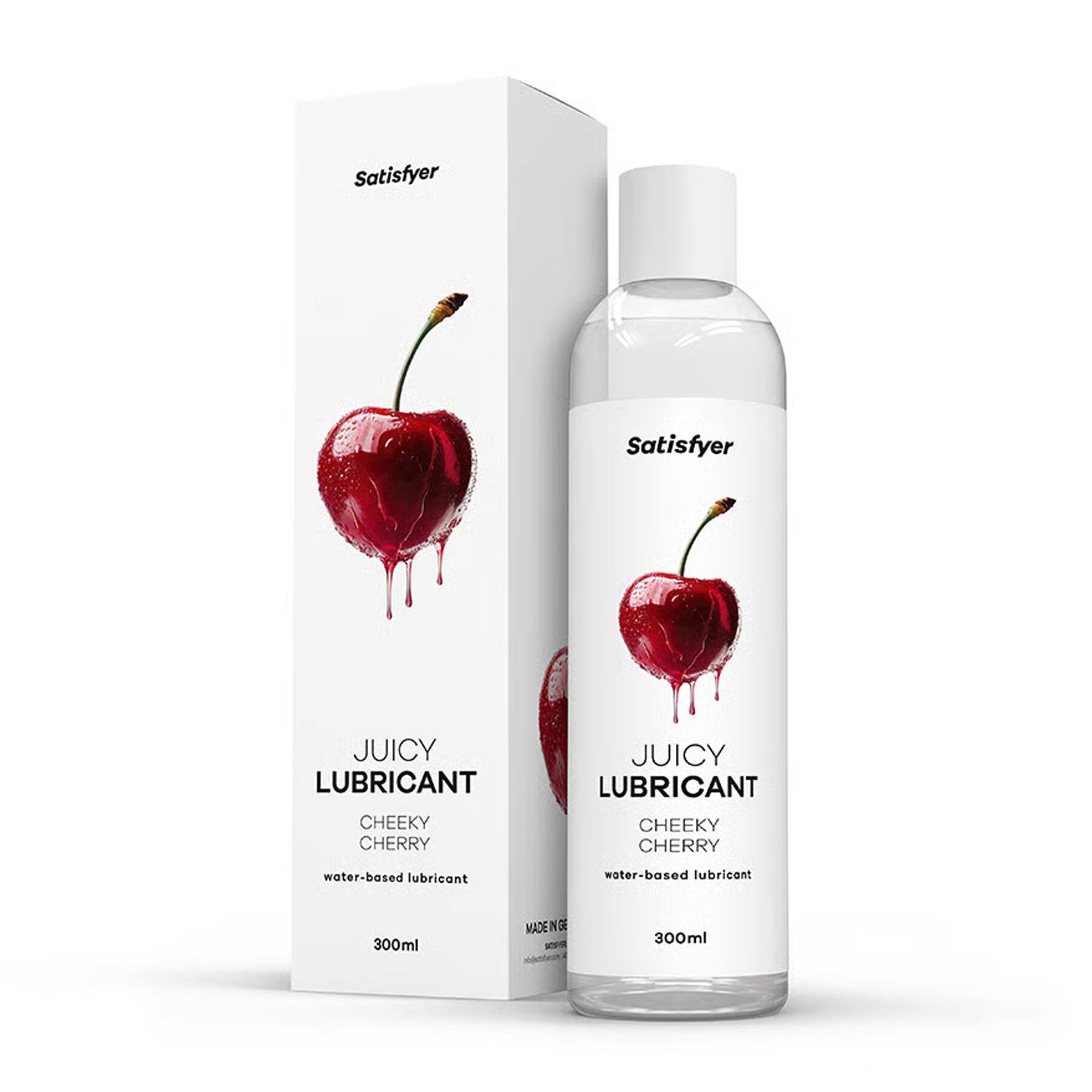 Лубрикант на водній основі Satisfyer Juicy Lubricant Cheeky Cherry water based 300 мл (BLS2728)
