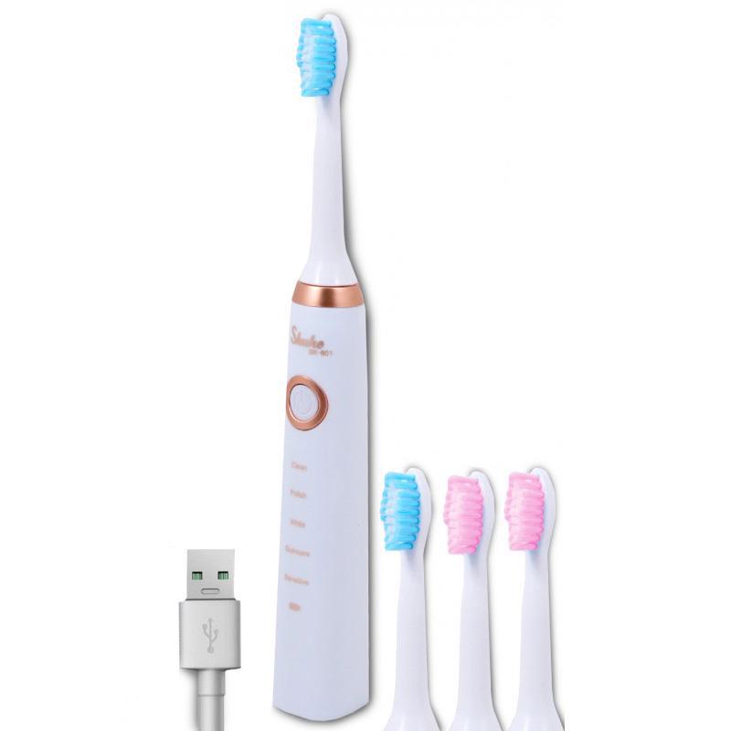 Зубна щітка електрична Shuke SK-601 Білий (7394) - фото 2