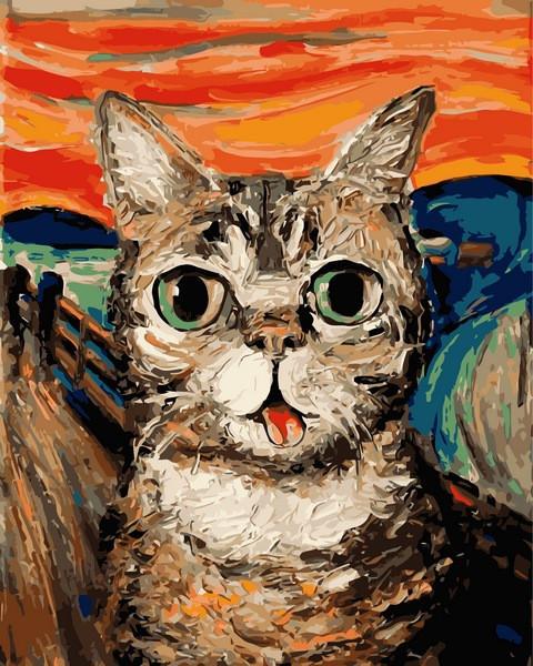 Картина по номерам Mariposa Кот Мунка 40x50 см (Q2194)