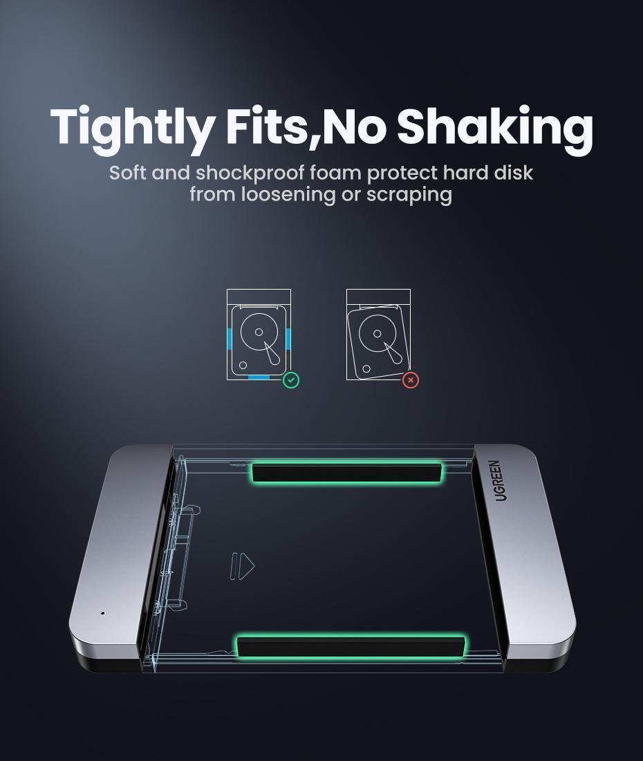 Кишеня зовнішня Ugreen USB-A USB-C 0.5 м Сірий (70498) - фото 9 Кишеня зовнішня Ugreen USB-A USB-C 0.5 м Сірий (70498) - фото 9