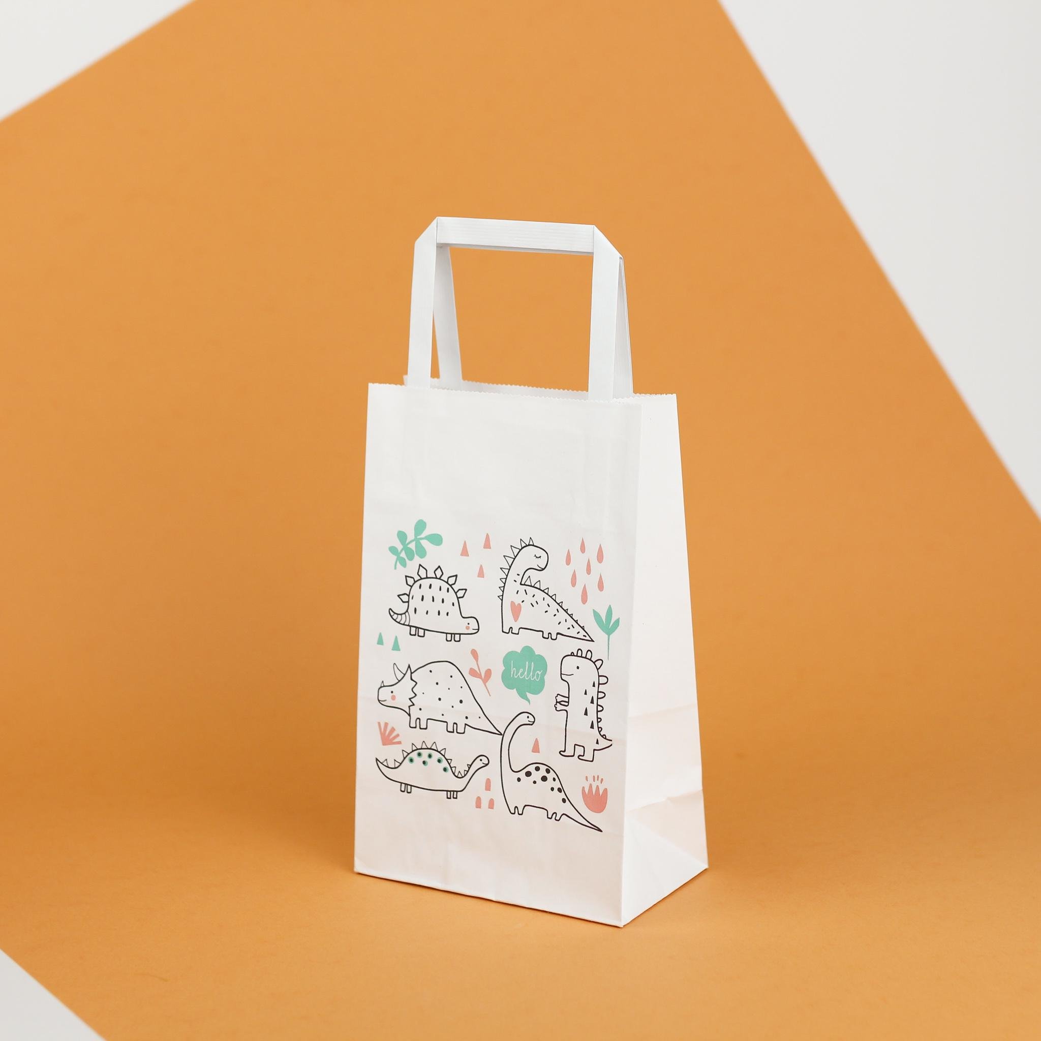 Пакет подарунковий з малюнком Динозаври 150х90х240 мм 20 шт.