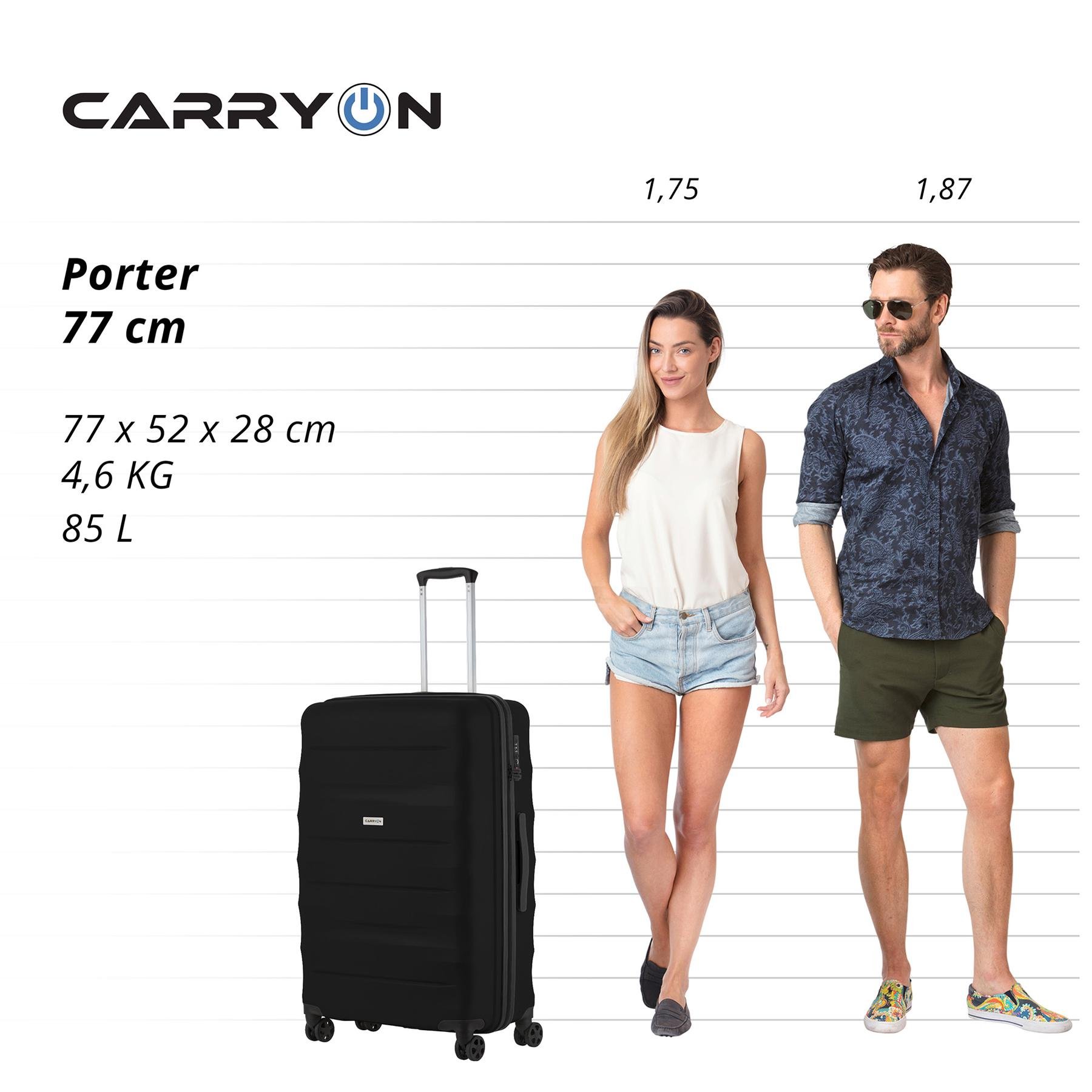 Чемодан CarryOn Porter L Black (502445) - фото 6