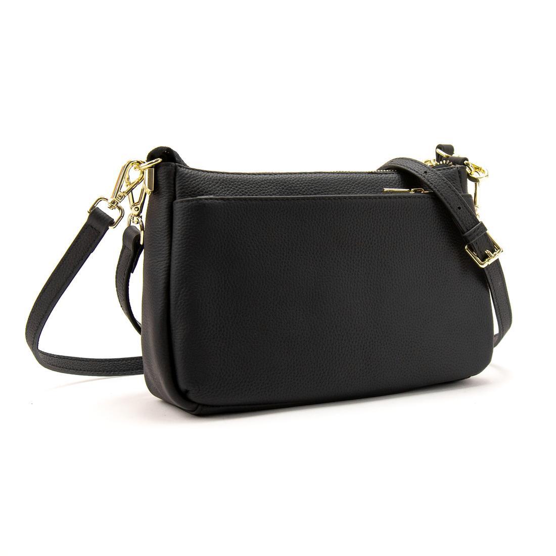 Женская сумка через плечо Royal Bag B24-W-9236A из натуральной кожи Черный (6970)