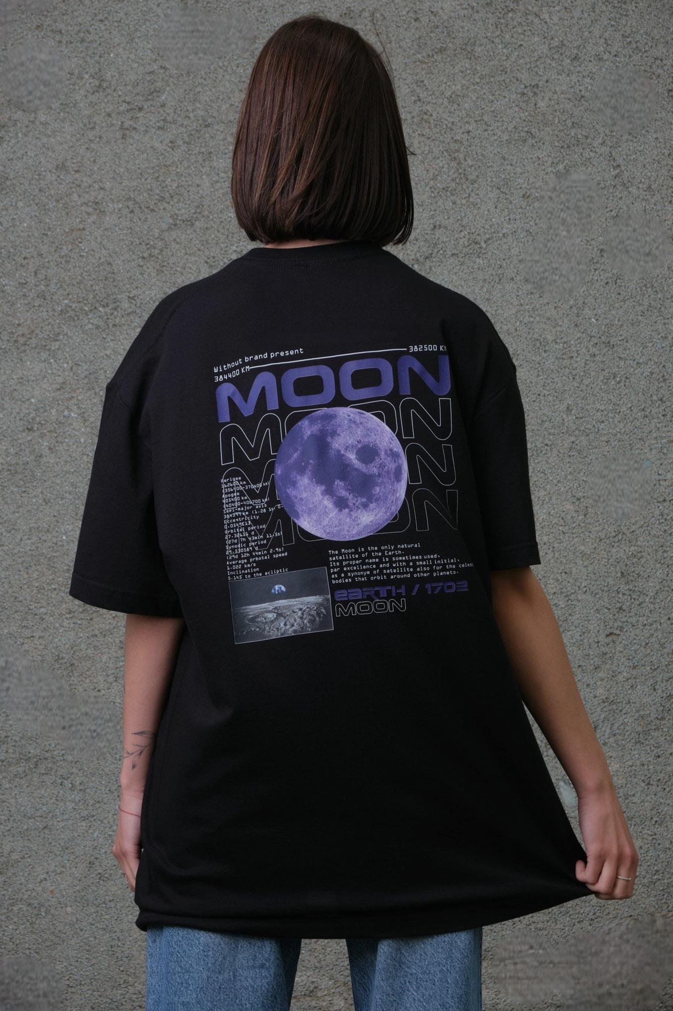 Футболка женская оверсайз Without Moon 2XL/3XL Black (2XL8049307) - фото 2