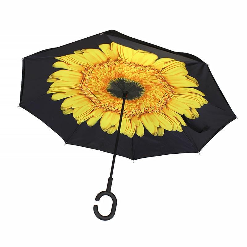 Умный зонт Lesko Up-Brella Цветок Желтый