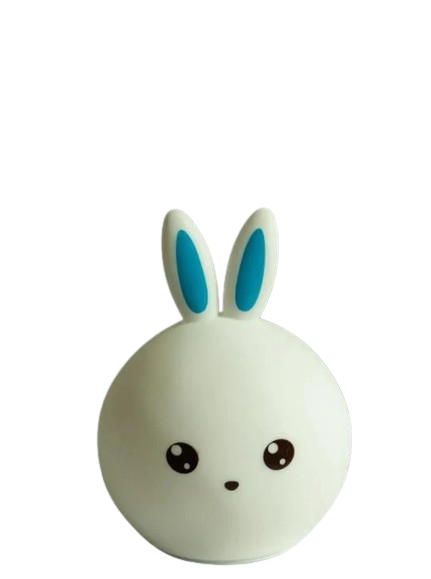 Світильник дитячий Rabbit Silicone Lamp LY-271 RGB бездротовий сенсорний 1200мА/год Блакитний