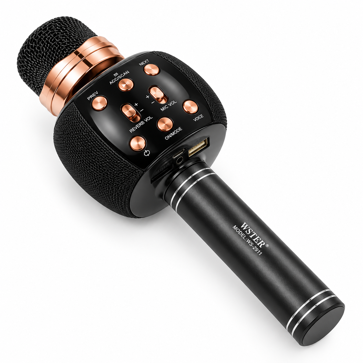 Микрофон для беспроводной караоке с колонкой и изменением голоса на Bluetooth (J4623)
