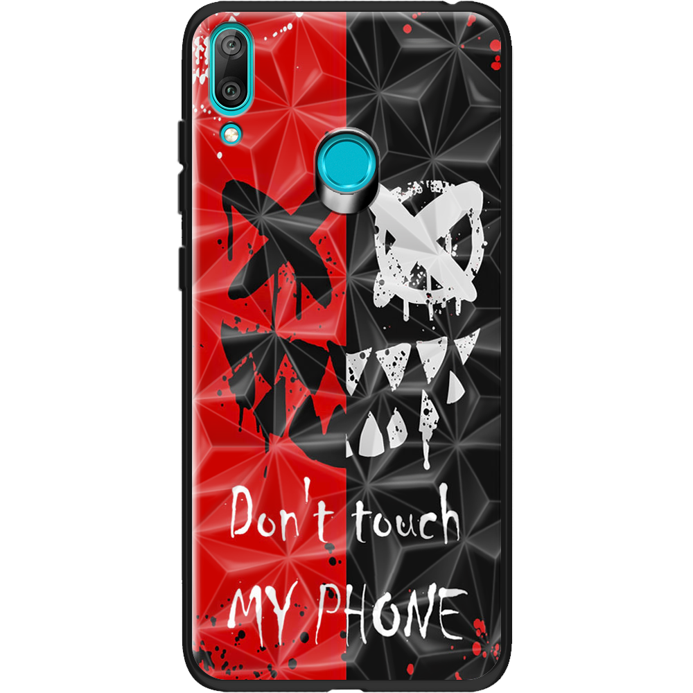 Чохол Boxface Huawei Y7 2019 Bad Smile Чорний силікон із призмою (36044-up2468-37853)