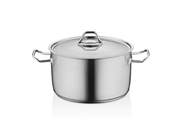 Каструля-сотейник OMS з нержавіючої сталі з кришкою для газу і індукці 6,8 л (2070-L-6.8) Каструля-сотейник OMS з нержавіючої сталі з кришкою для газу і індукці 6,8 л (2070-L-6.8)