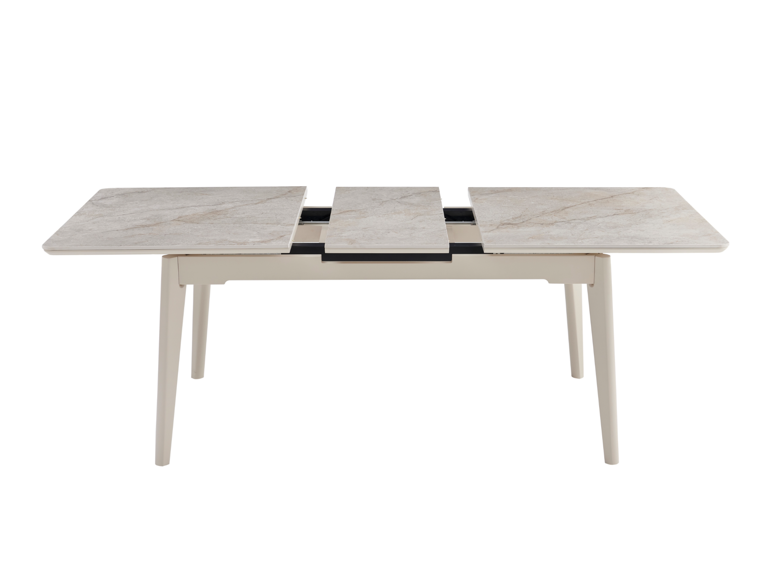 Стол обеденный раздвижной Vetro Mebel 1600-2000x900x760 мм Мистик грей/Капучино (TМ-125) - фото 3