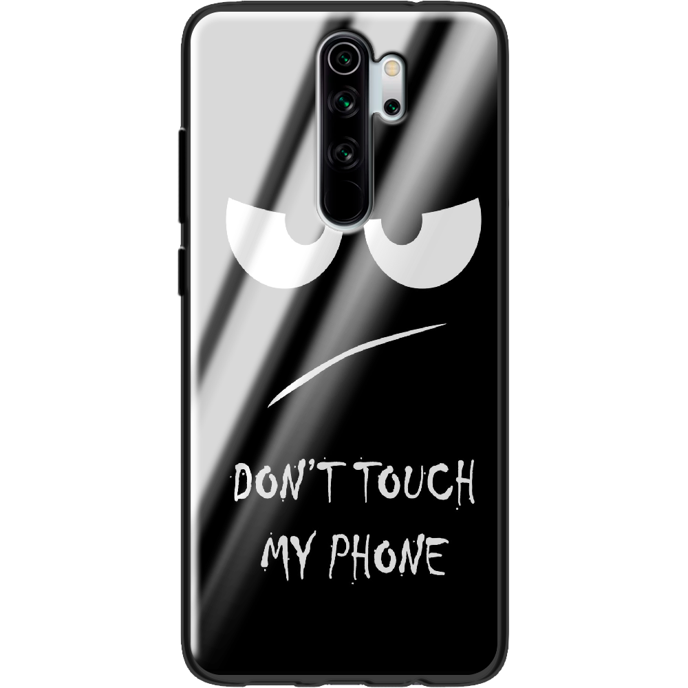 Чехол Boxface Xiaomi Redmi Note 8 Pro Don't Touch my Phone Черный силикон со стеклом (38222-up535-38352)
