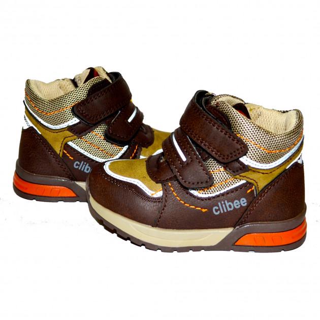 Черевики для хлопчика Clibee р. 23 14,5 Коричневий (268 P br/orang)