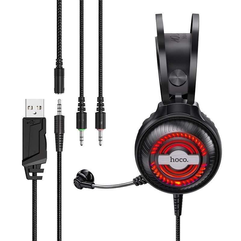 Наушники Hoco Streamer gaming headphones LED W101 (2005116436)