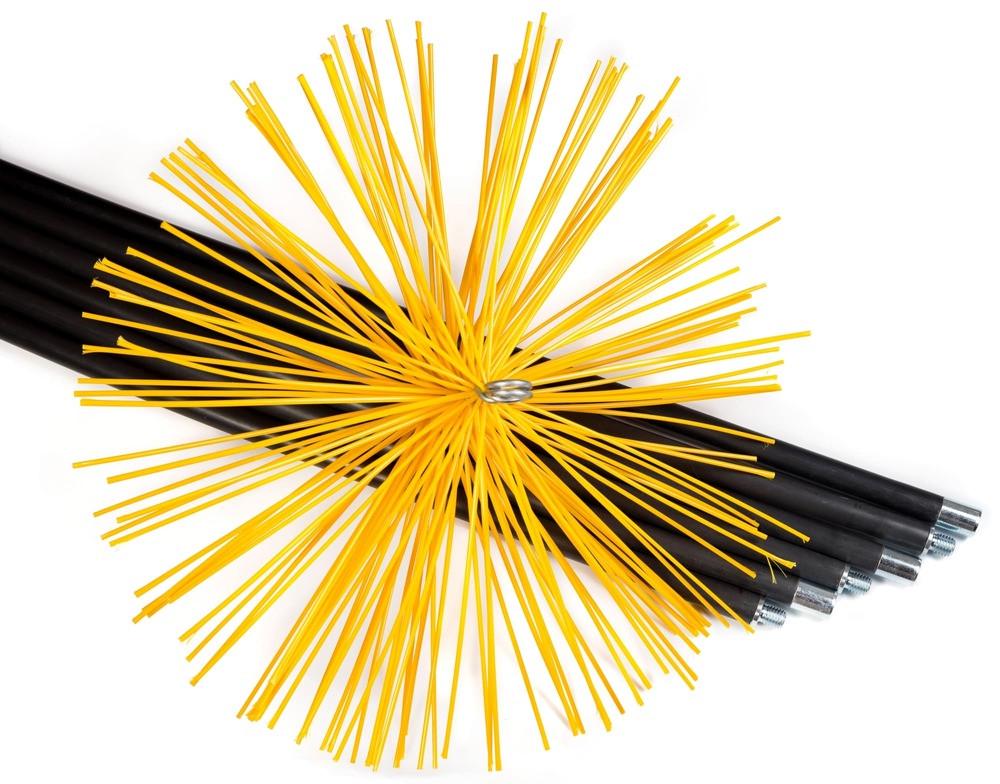 Набір для чищення димоходу Savent щітка 400 мм та гнучкі ручки 1 м х 6 шт. (110972SV)