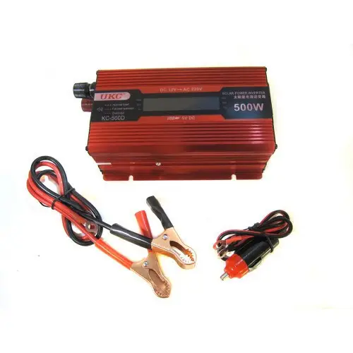 Автомобильный преобразователь UKC 12В-220В 500W LCD KC-500D (14-3-03738) Автомобильный преобразователь UKC 12В-220В 500W LCD KC-500D (14-3-03738)