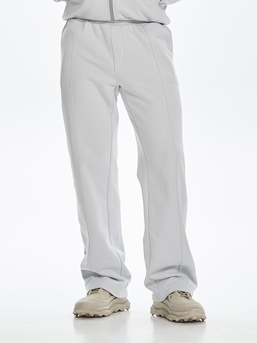 Штаны мужские теплые прямые со стрелкой ROZA 241228 2XL Светло-серый (4824005751066)