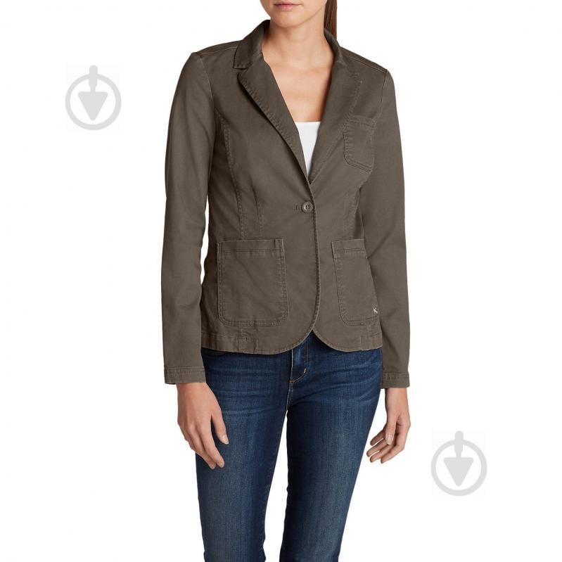 Блейзер Eddie Bauer Women Legend Wash Stretch Blazer MUSHROOM 46 Коричневий (0086MR-XL) - фото 1