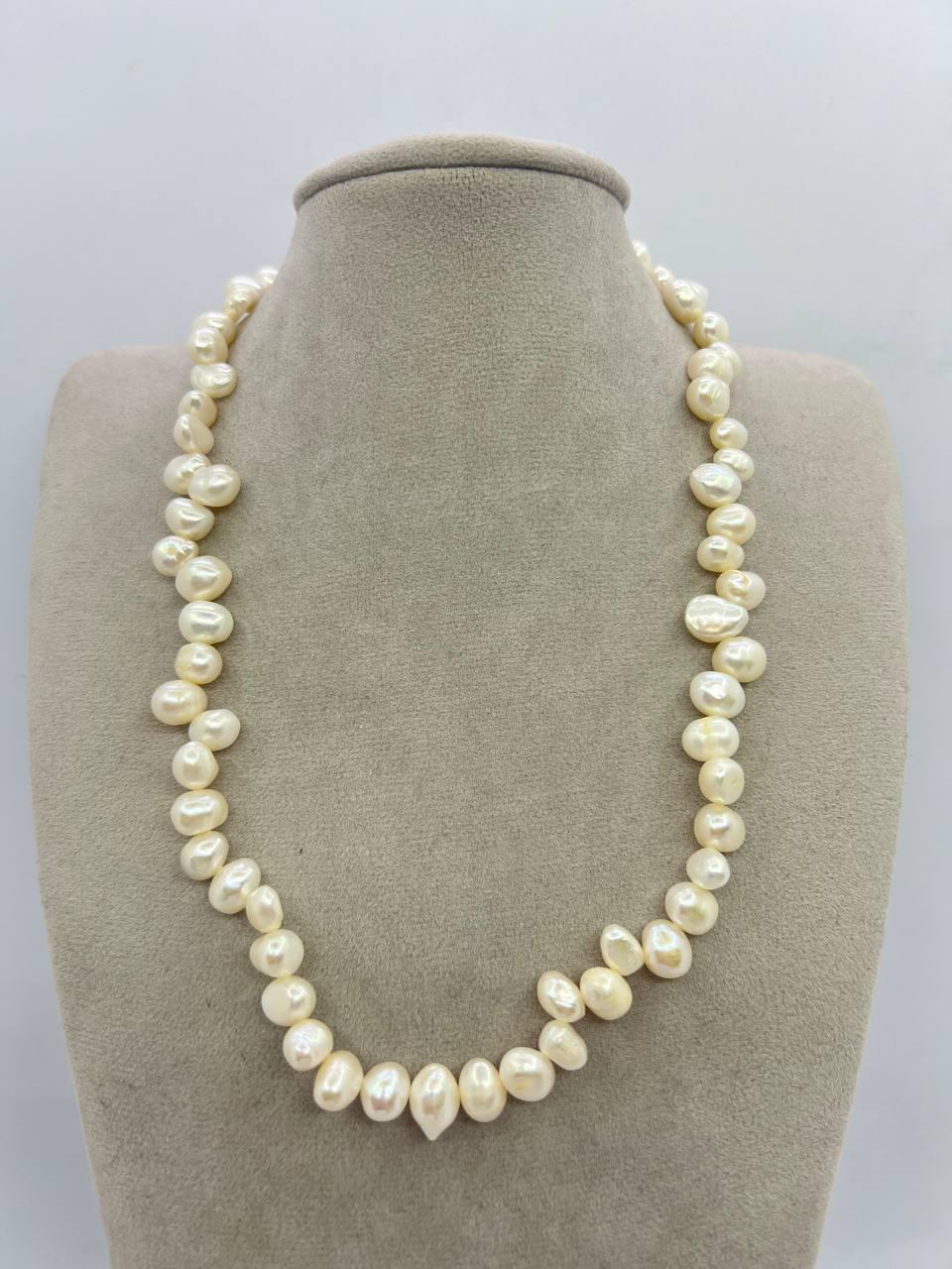 Бусы жемчуг 42 см Белый (11513)