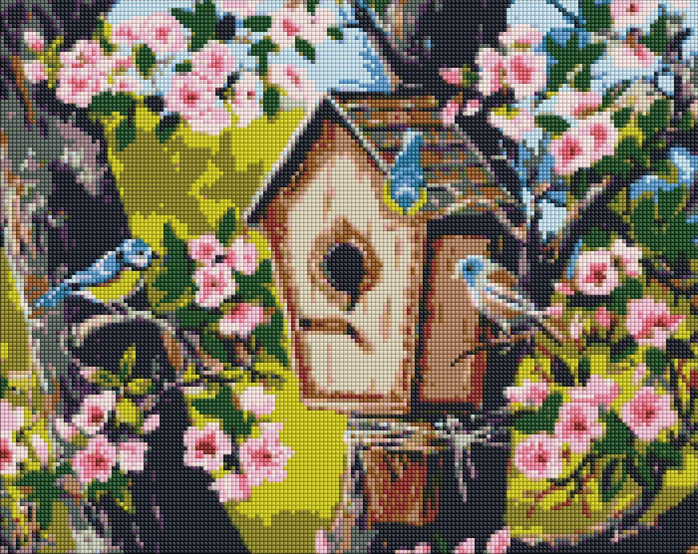 Алмазная мозаика Идейка Новоселье для птичек 40x50 см (AMO7630)