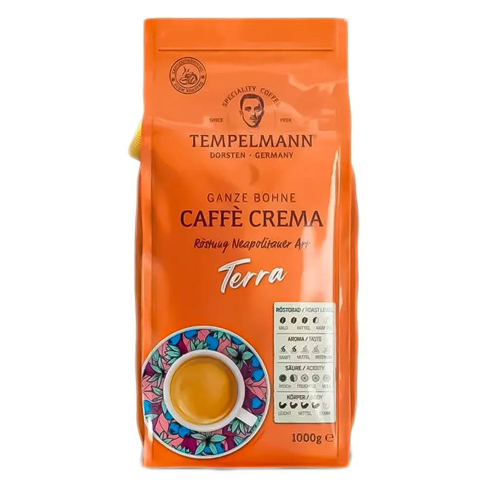 Кава в зернах Tempelmann Terra Caffe Crema 1 кг (13343401)