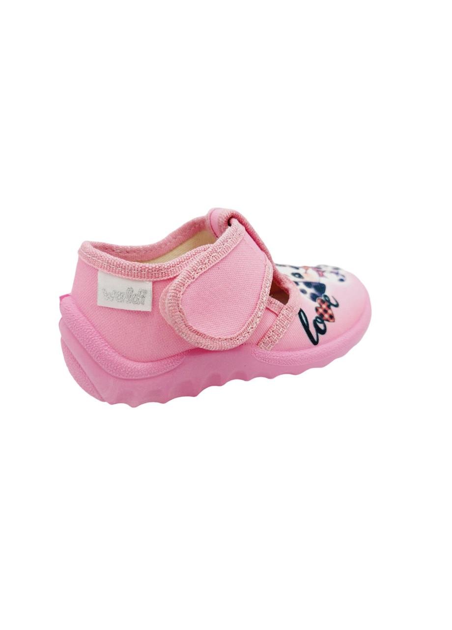 Тапочки для дівчаток Waldi 360-702/22 на липучках р. 22 Рожевий - фото 7