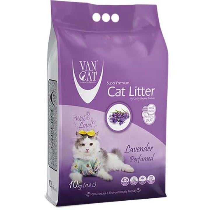Наполнитель бентонитовый VanCat Lavender для туалета 10 кг (34246278)