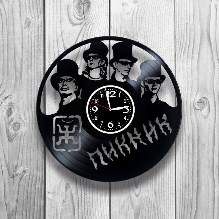 Часы настенные Пикник 0341 из виниловой пластинки