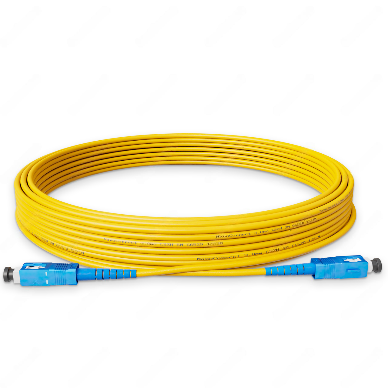 Патч-корд оптический SC/UPC-SC/UPC LSZH Singlemode G.652.D SM Simplex 3 мм 10 м Желтый (2563285713)