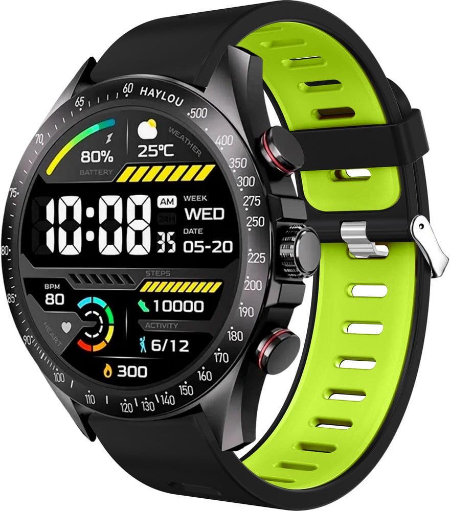 Ремешок Traf для смарт-часов Haylou Solar Pro LS18 Black/Green (40873-4A)