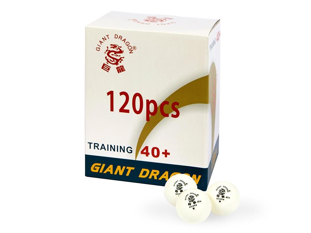 Мячи для настольного тенниса Giant Dragon Training Silver 40+ 1 звезд 120 шт. Белый (2638)