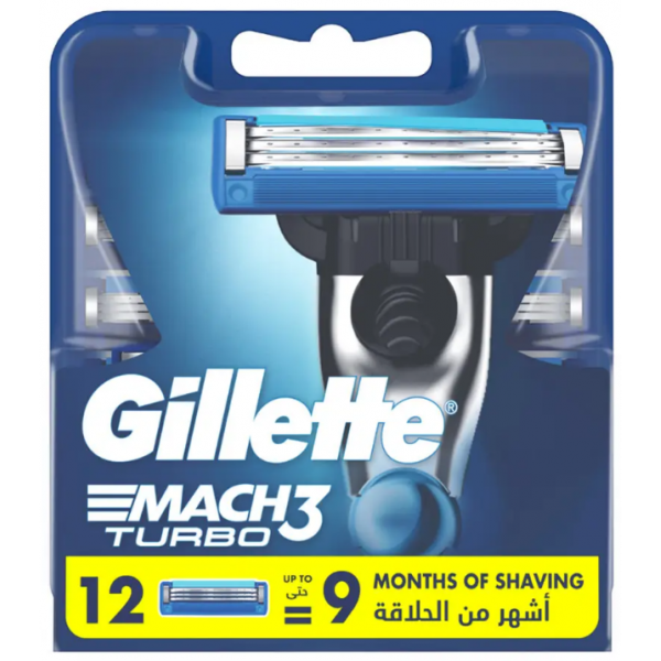 Кассеты сменные GILLETTE Mach3 Turbo 12 шт.