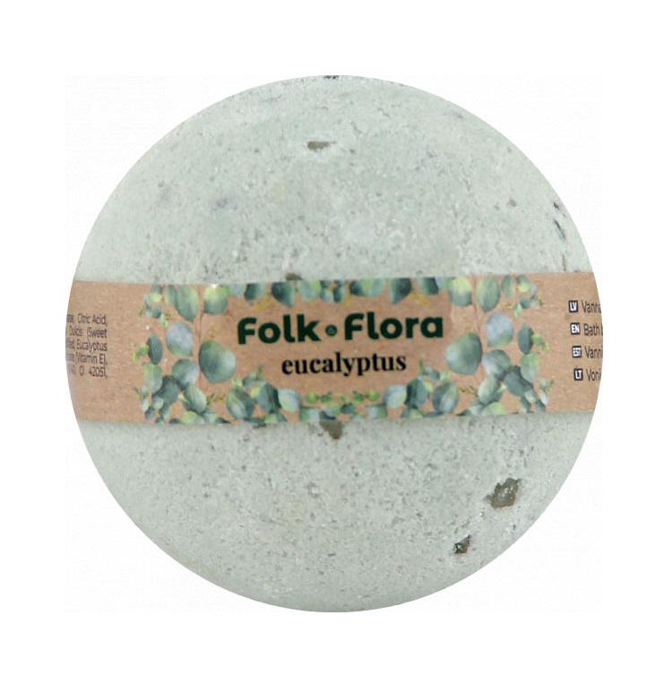 Бомбочка для ванны Folk&Flora Эвкалипт 130 г (4751030834702)