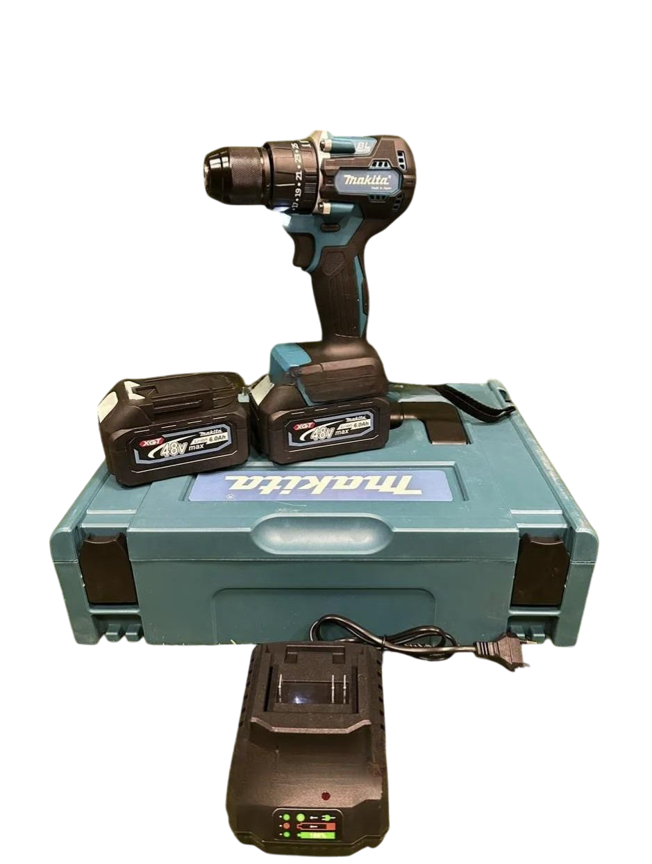 Шуруповерт ударний акумуляторний 48 В/150 Нм 2 батареї по 6 А·год Чорний (DTW485BL)