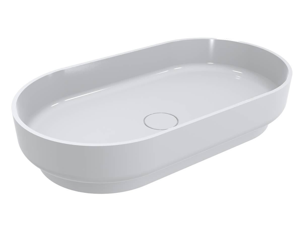 Умывальник Miraggio MARTA 750 с литого мрамора глянцевый Белый (84101)