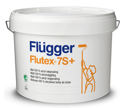 Краска интерьерная Flugger Flutex 7S+ акриловая шелковисто-матовая 9,1 л Белый - фото 1 Краска интерьерная Flugger Flutex 7S+ акриловая шелковисто-матовая 9,1 л Белый - фото 1