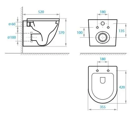 Установка Geberit Duofix Basic с унитазом Koller Pool Round Tornado 3.0 (458.103.00.1+RN-0520-RQ3) - фото 6