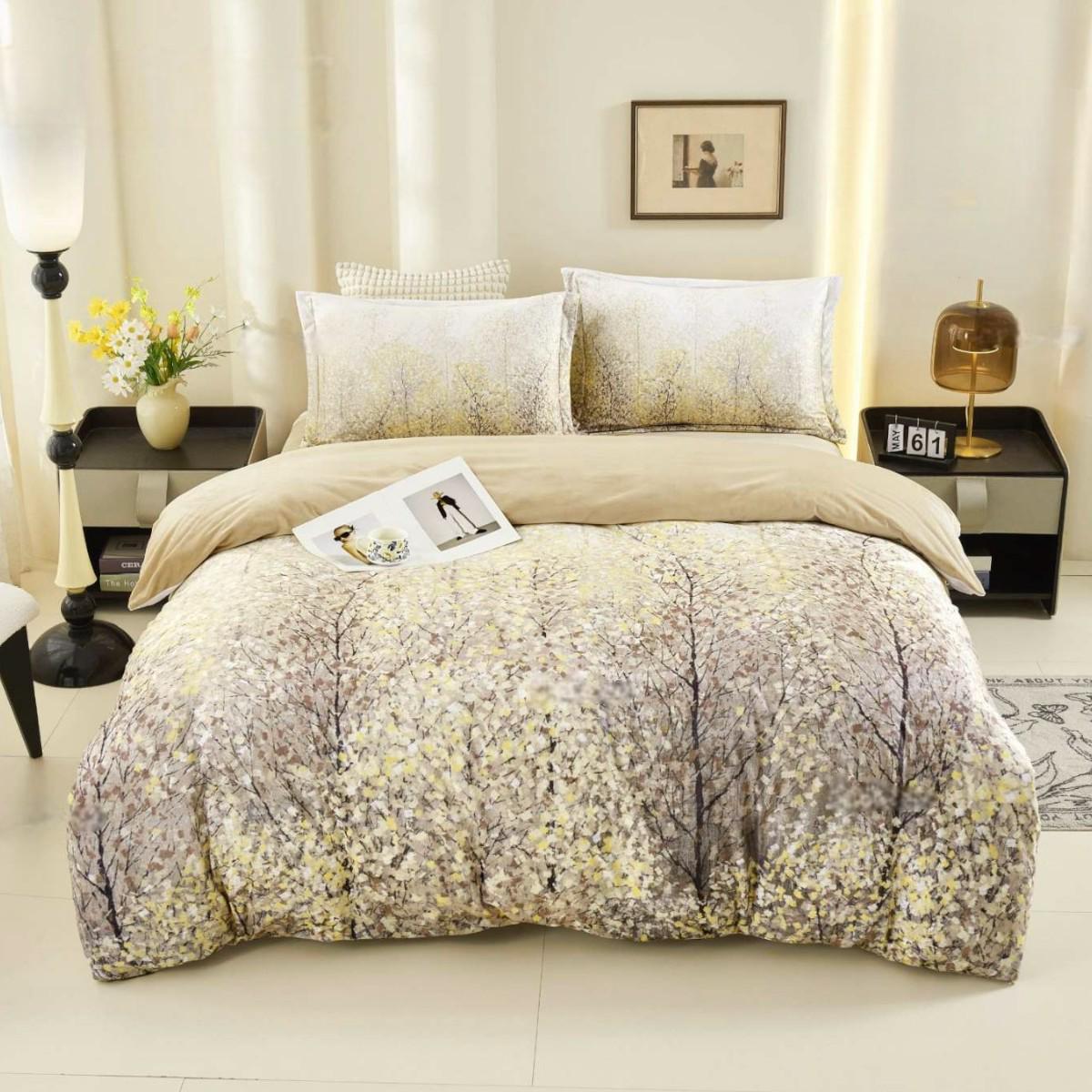 Комплект постельного белья велюровый Koloco 5D рисунок евро (42292)