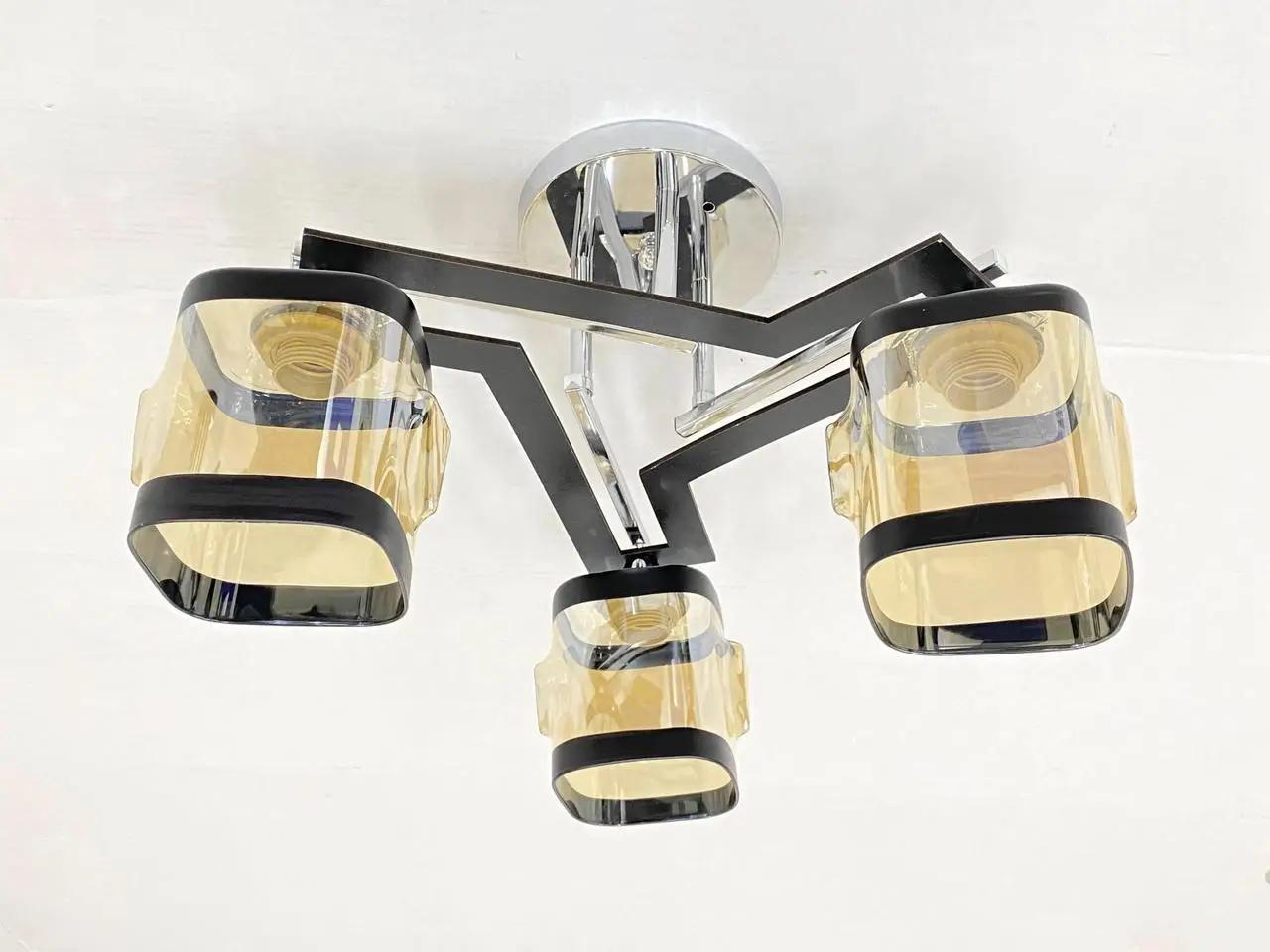 Люстра стельова Valeso 91161/3 на 3 плафони Хром (28688245)