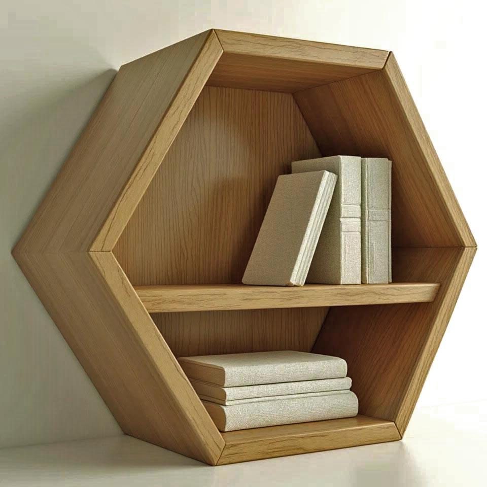 Полка книжная настольная из дерева Паранао Сиена (КПА-004505)