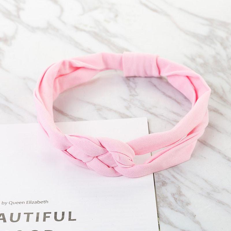 Повязка детская для волос Pure Color Lesko 002 Light Pink лента на голову солохи Повязка детская для волос Pure Color Lesko 002 Light Pink лента на голову солохи