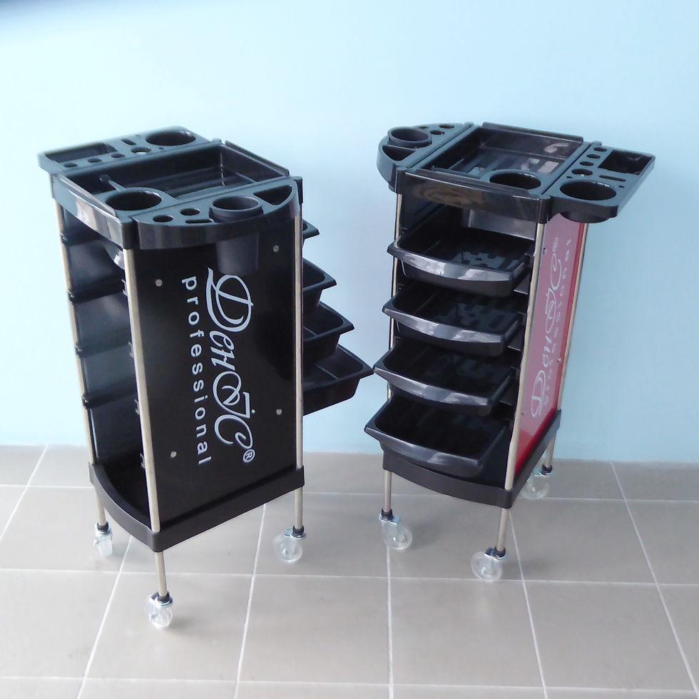 Візок перукарський під'їздне місце майстра ДенІС professional "Чебурашка +" Червоний (1453070717) - фото 4