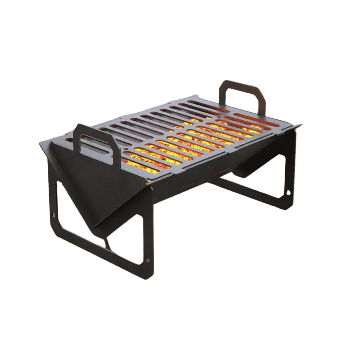 Мангал-гриль Carino Small разборной с грилем 390х265х220 мм металл 3 мм без покрытия (S39)